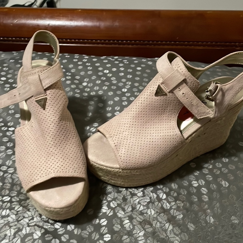 Only worn once wedge sandal